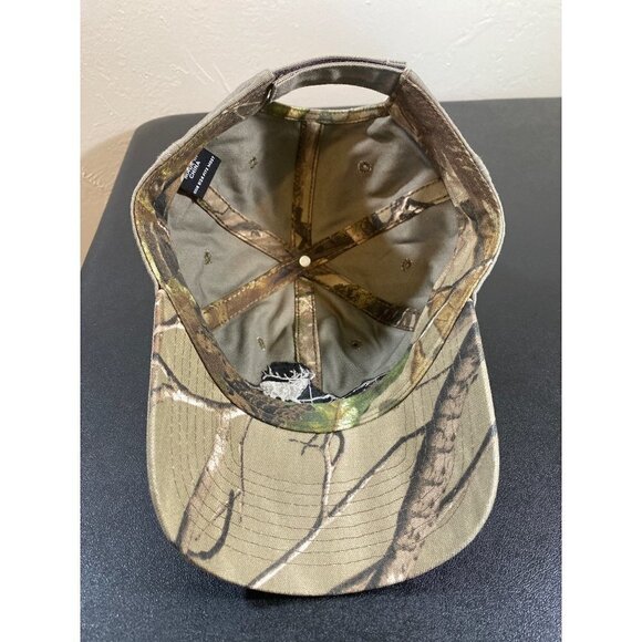 Rocky Mountain Elk Foundation Camo Baseball Hat Cap Adjustable Hunting Heritage - Picture 4 of 8